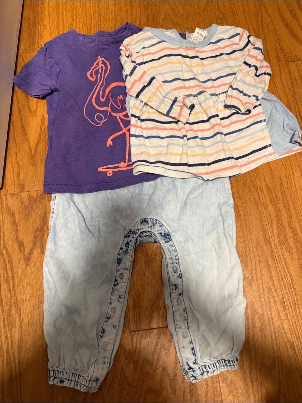 Bundle of Splendid and Baby Gap Shirts and Overalls 18-24m